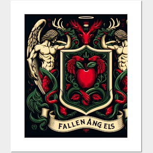 Fallen Angels coat of arms 4 Posters and Art